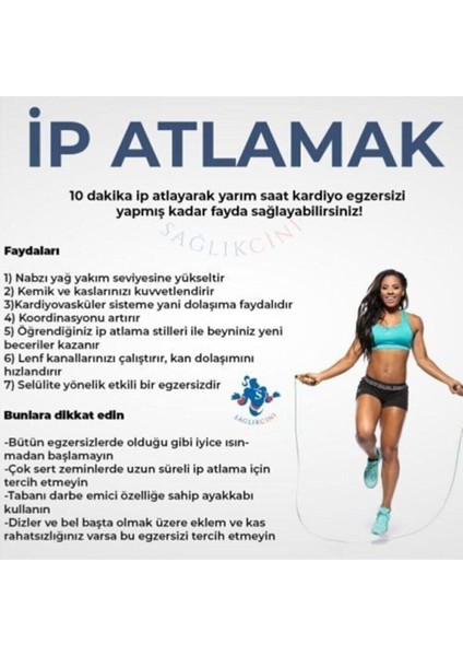 Silikon Atlama Ipi, Ayarlanabilir, Boy Zıplama, Renk: Siyah fiyatları