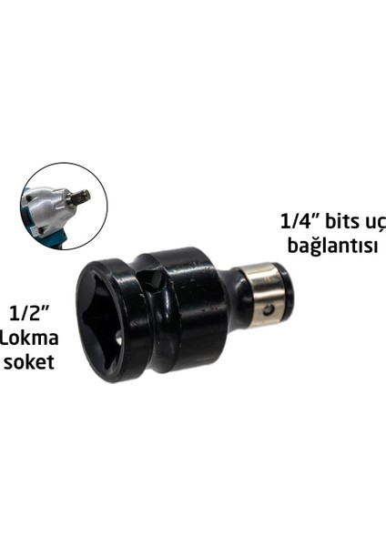 6264 1/2" Bits Tutucu Lokma Adaptörü