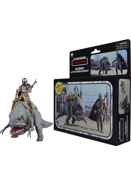 Star Wars Vintage Collection Blurrg & The Mandalorian (The Mandalorian) Ikili Figür Seti