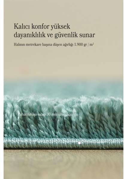 Halı Yüksek Tüylü Mavi Kabarık Uzun Tüylü Shaggy Flokati Oturma Odası Halı fırsatları