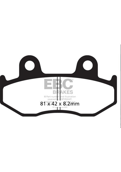 Fren Balatası SFA323/3 YFZ450 Honda PES125 PES150 DYLAN125 Dy
