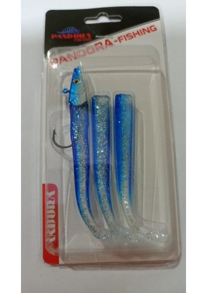 Sandel 10 cm Silikon Yem Blue Silver Body - 14 gr