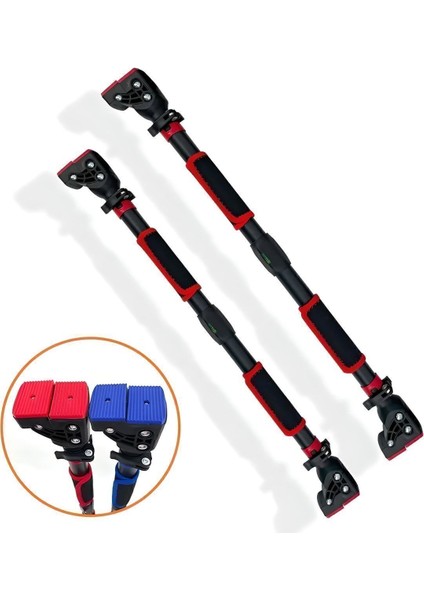 Tekno Trust Yeni Nesil 60-100 cm Kaymaz Ayarlanabilir Yatay Bar Kapı Spor Salonu Bar Çekme Çubuğu
