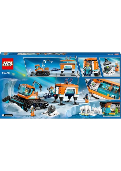 ® City Kutup Keşif Kamyonu ve Mobil Laboratuvarı 60378 Oyuncak Yapım Seti (489 Parça) fırsatları