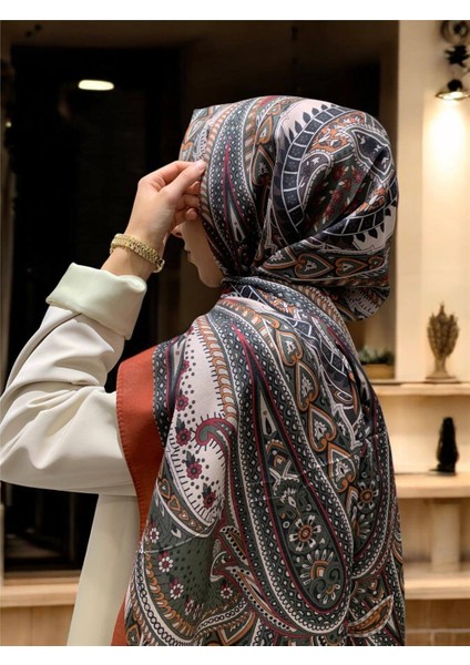 Pamuk Etnik 0191 Kiremit Şal