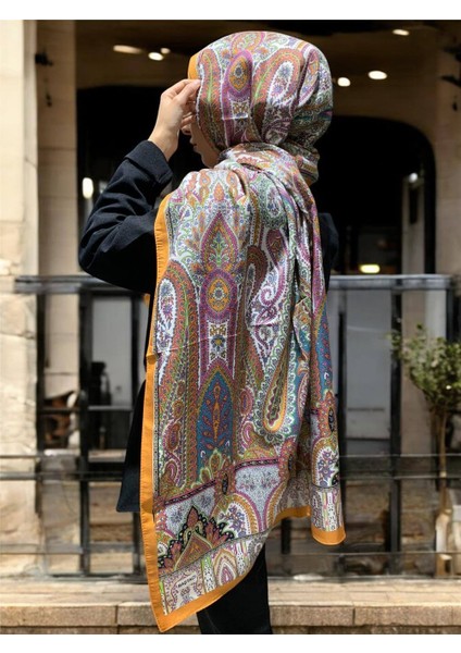 Pamuk Etnik 0193 Hardal Şal fiyatları