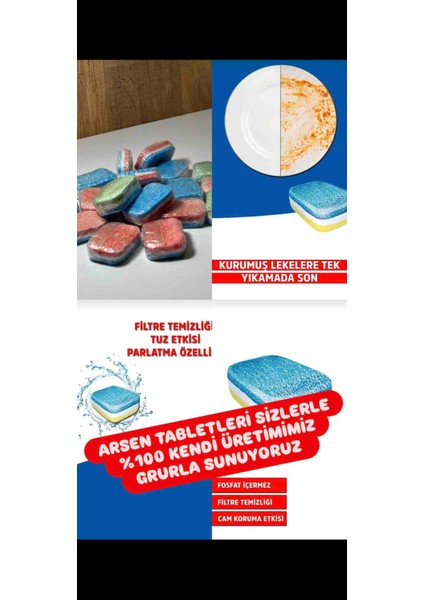 Bulaşık Makinası Tableti 60 Adet Yerli Üretim