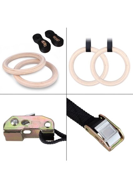 Tekno Trust Jimnastik Halkası Jimnastik Barfiks Halkası Halatı Halka Çapı 24 cm