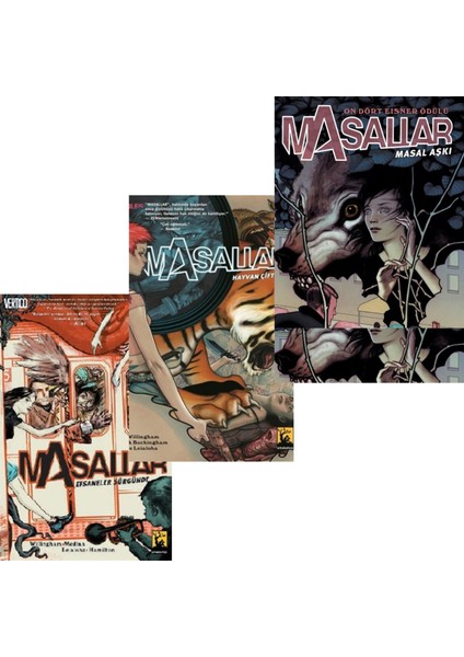 Masallar Cilt: 1-2-3 / Efsaneler Sürgünde, Hayvan Çiftliği, Masal Aşkı - 3 Kitap Set