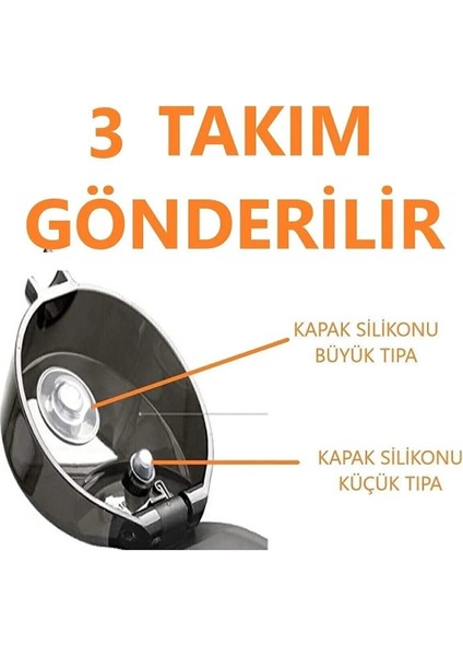 Silikon Tıpa Takımı 3 Takım Gönderilir ( 3 Adet Büyük Tıpa 3 Adet Küçük Tıpa )