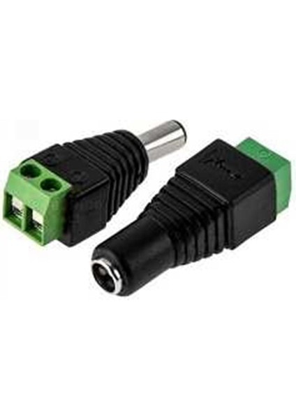 5.5*2.1mm Dc Power Dişi Plug Jak Adaptör Konnektör Plug