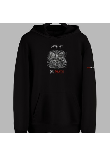 Kapşonlu Dark Tasarım Baskılı Victory Desenli Hoodie fiyatları