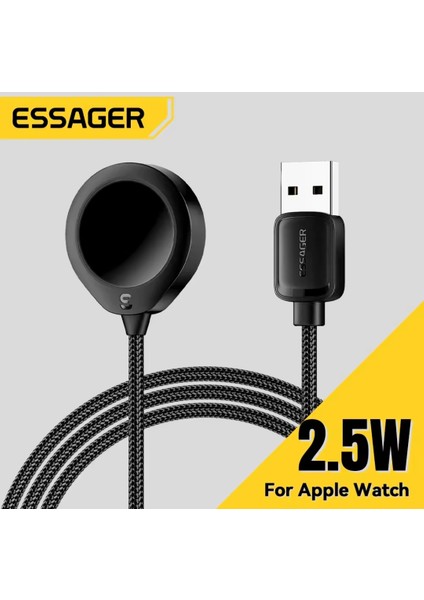 Apple Watch Saat Şarjı CE/FC/RoHS Lisansl Manyetik Kablosuz Şarj Cihazı Apple Watch Serisi 9 8 7 6 5 4 3 2 Ultra/Ultra2/SE/SE2 Hızlı Şarj Orjinal