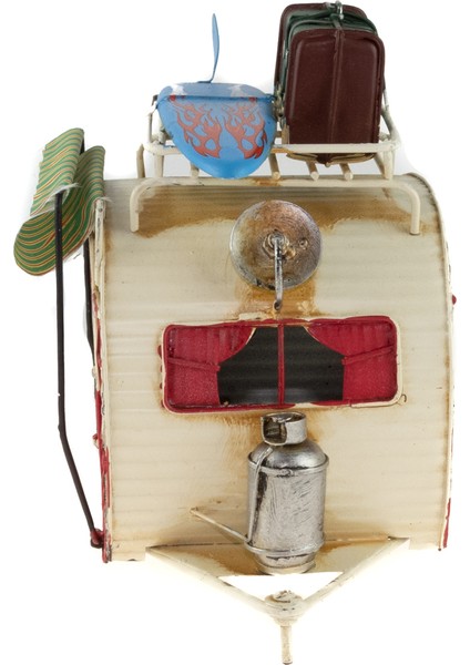 Dekoratif Karavan Metal Karavan Klasik Model 25 cm