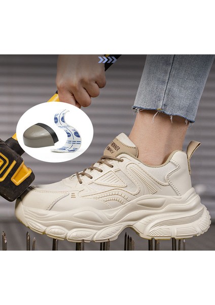 Ezilmeye ve Delinmeye Karşı Koruyucu Kadın Ayakkabısı Nefes Alabilir (Yurt Dışından) modelleri