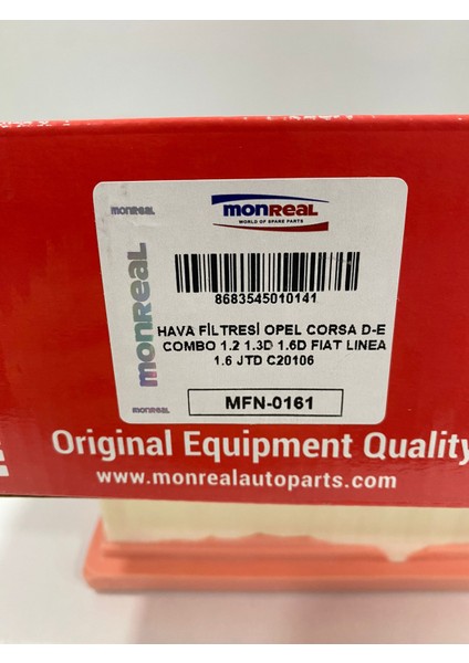 MFN-0161 Hava Filtresi Opel Corsa D-E / Fiat Linea 1.6jtd fırsatları