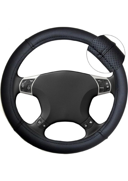 Opel Corsa C 2003 Direksiyon Uyumlu Koruyucu Siyah Deri Geçme Kılıf