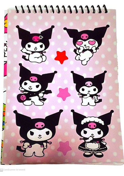 Deren Sticker Defteri 11X16 cm 8 Sayfa KUROMİ