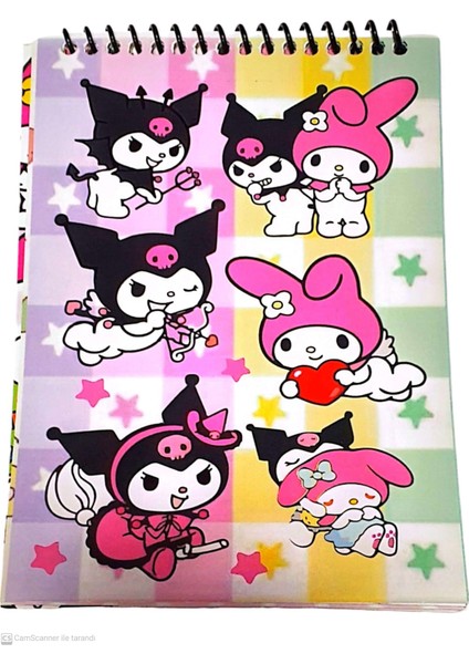 Deren Sticker Defteri 11X16 cm 8 Sayfa KUROMİ