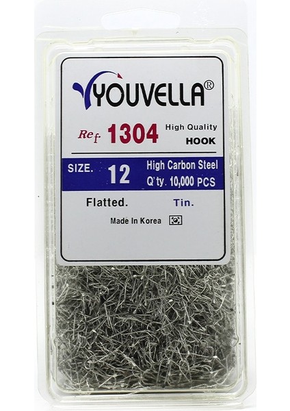 Youvella 1304 Çapari Iğnesi Düz 10.000'LI Paket Galvaniz 12