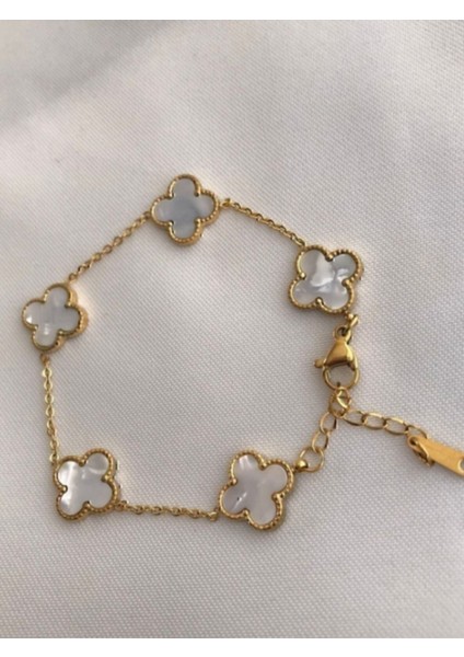 Altın Renk Beyaz Sedef Van Bileklik fiyatları