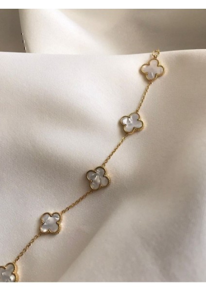 Altın Renk Beyaz Sedef Van Bileklik modelleri