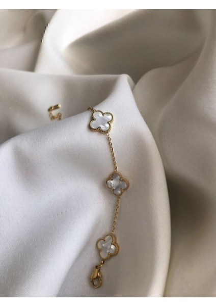 Altın Renk Beyaz Sedef Van Bileklik fırsatları