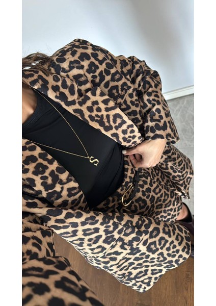 Leopar Desen Ceket