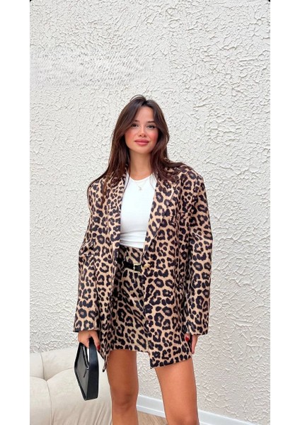 Leopar Desen Ceket indirimleri