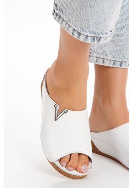 Iç Dış Deri Dolgu Taban Ortopedik Kadın Terlik fiyatları