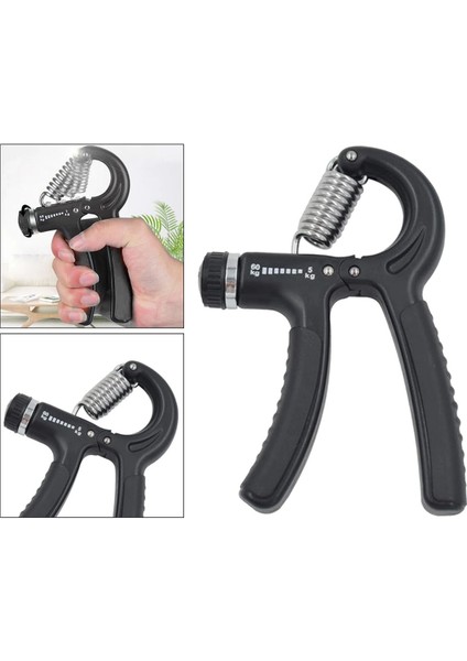Tekno Trust Konforlu 5-60 kg Ayarlanabilir Sayaçlı El ve Bilek Güçlendirici Fitness Egzersiz Yay