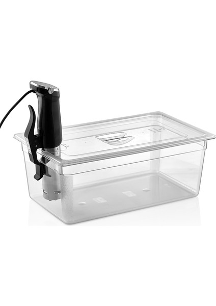 2'li Sous Vide Set ( 1 Adet 1 1 200 Polikarbon Küvet + 1 Adet 1 1 Polikarbon Sous Vide Kapak)