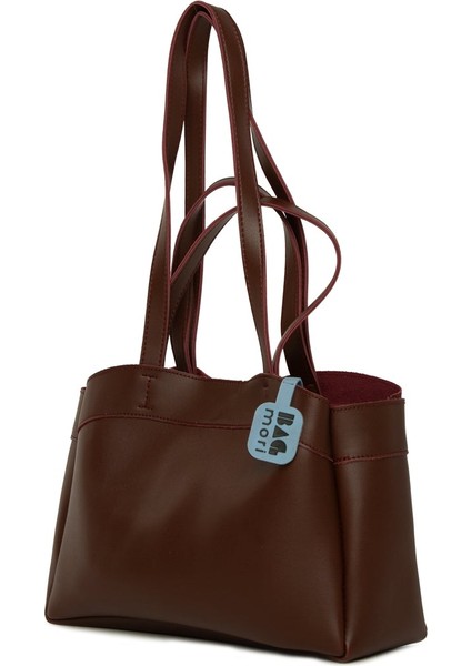 Bordo Yavrulu Çift Askılı Çanta fiyatları