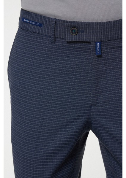 Gri Ekose Kumaş Pantolon 2739-3 40