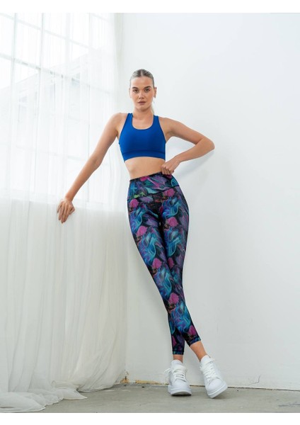 Grasse Desenli Spor Tayt