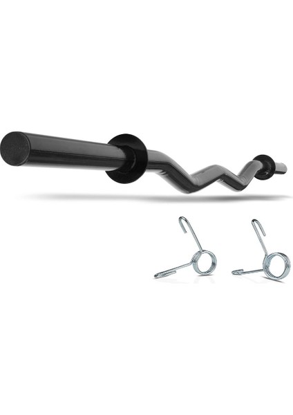 Siyah Spor Z Bar 120 Cm Krom Ağırlık 280 gr Sağlam ve şık tasarım