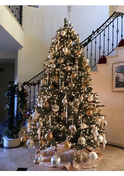 180 cm Iskoç Yılbaşı Ağacı Yoğun Gür Dallı Görkemli ve Delü x Model Metal Ayak Çift Dallı fiyatları