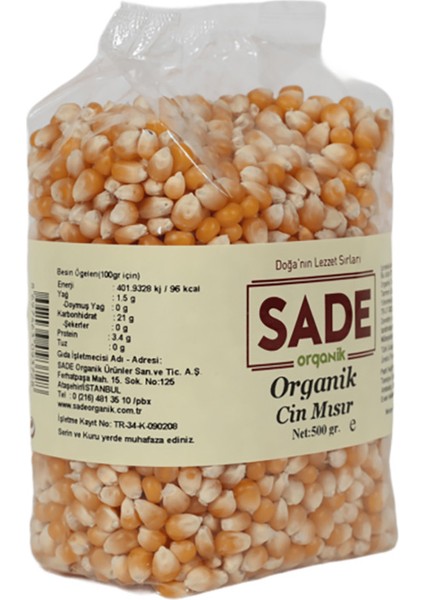 Organik Cin Mısır 500 gr
