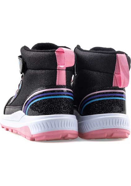 138 Mdl. (31-35) Çocuk Siyah-Pembe Bot