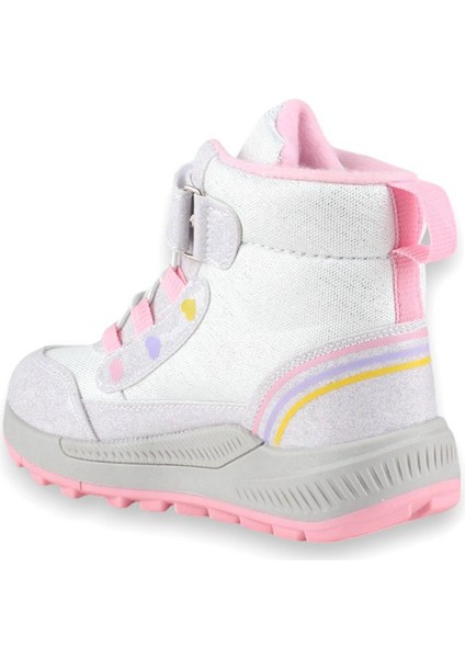 138 Mdl. (31-35) Çocuk Gümüş-Pembe Bot
