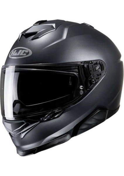 İ71 Kapalı Kask Mat Antrasit