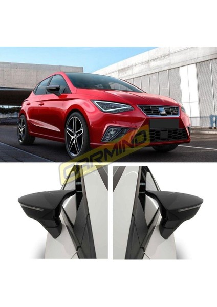 Seat Ibiza Mk5 Batman Yarasa Ayna Kapağı Piano Black 2018-