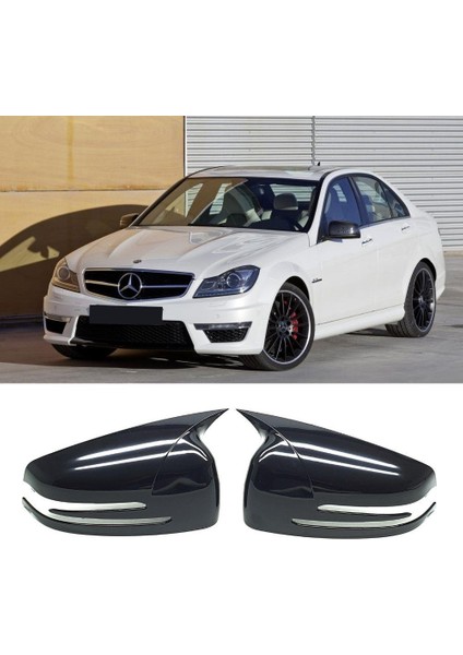 Mercedes C Serisi W204 Batman Ayna Kapağı Piano Black 2007-2013