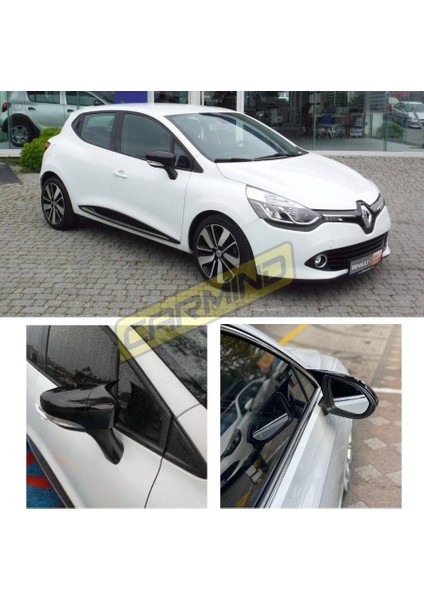 Renault Clio 4 Batman Yarasa Ayna Kapağı Piano Black 2012-2019