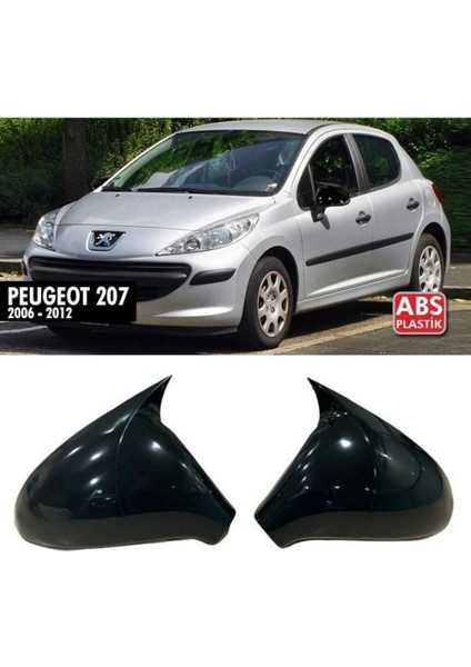 Peugeot 207 Batman Yarasa Ayna Kapağı Piano Black 2006-2012