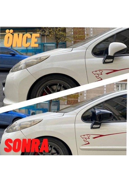 Peugeot 207 Batman Yarasa Ayna Kapağı Piano Black 2006-2012 indirimleri