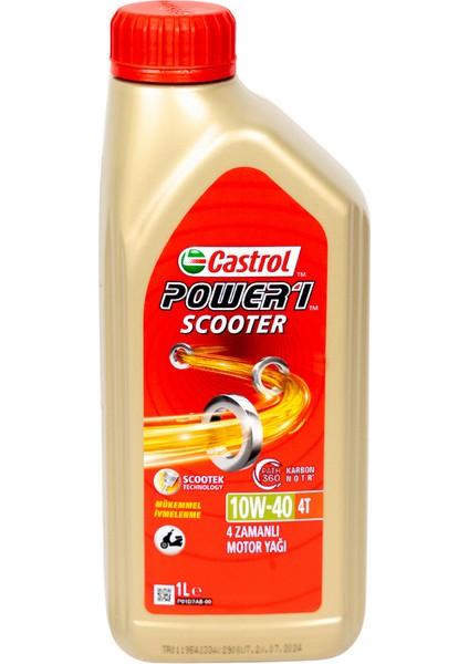 Castrol Scooter 4t Power 1 10w40 1lt