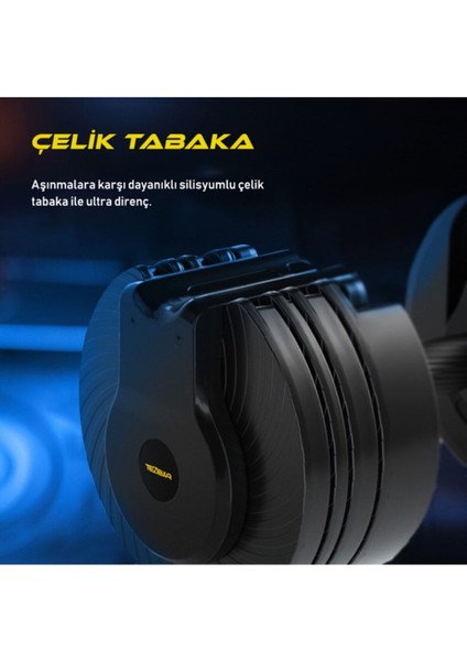 Tekno Trust 22,5 kg 2'li Ayarlanabilir Dambıl