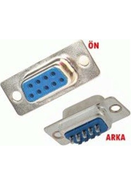 F0114 9 Pin Lehim Tip Dişi D-Sub Konnektör