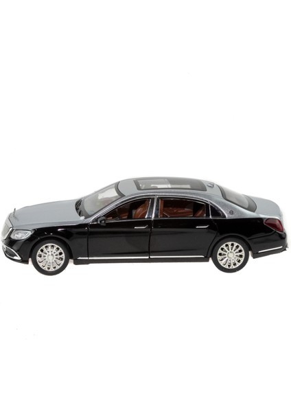 1:24 Ölçek Die-Cast Model Metal Araba Süper Sedan Gri Işıklı modelleri